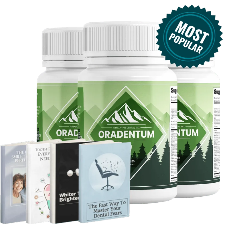 Oradentum Natural Dental Formula — 3 Bottle / 90 Day Pack