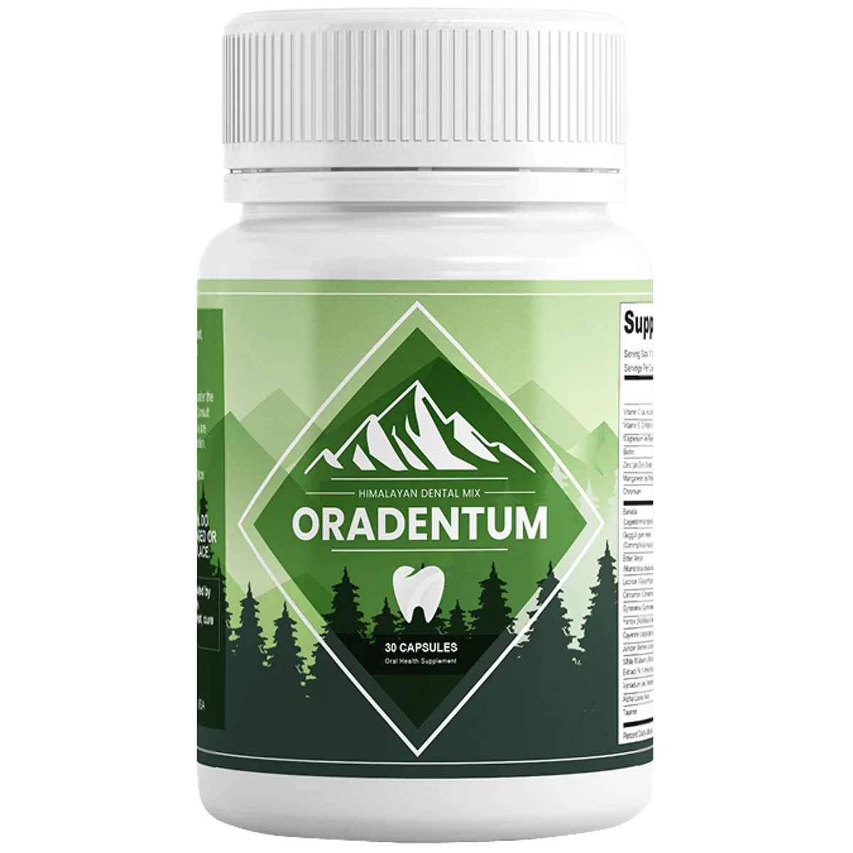 Oradentum Natural Dental Formula — Front Label